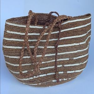 J. Crew straw bag